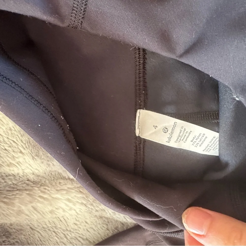 6 bundle Lululemon Athletica Dark Leggings - Picture 3 of 12
